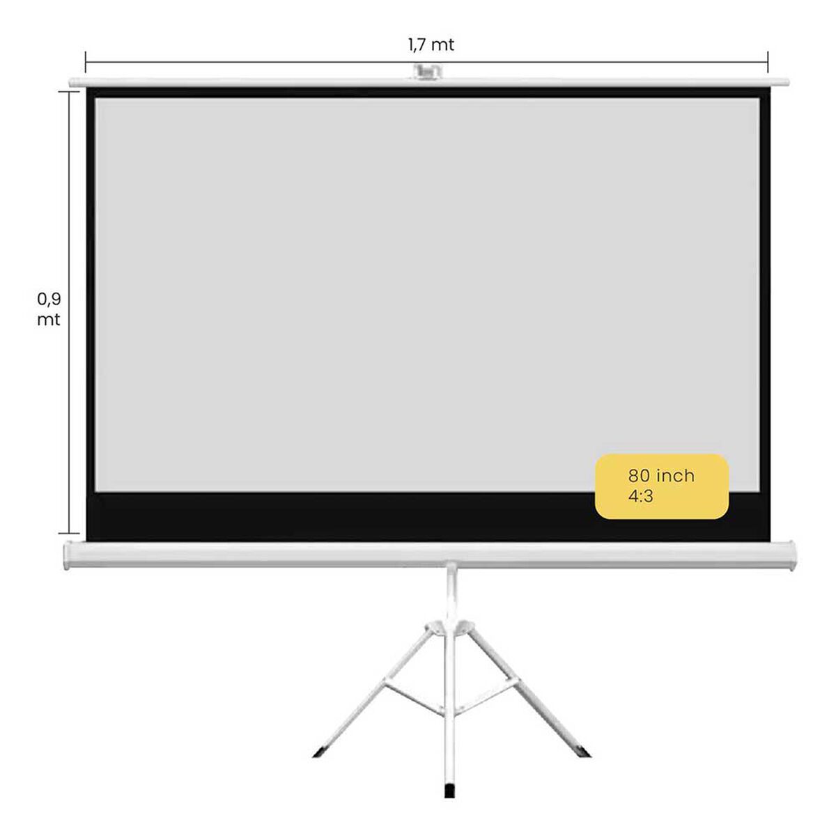 Proyector Portatil Smart Nova 9000lm + Telon 80" LEVO