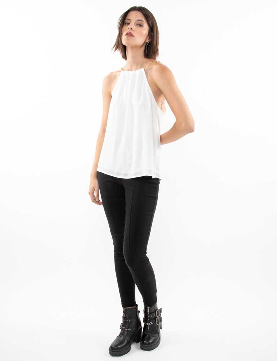 Blusa Sin Mangas Mujer Fiorucci