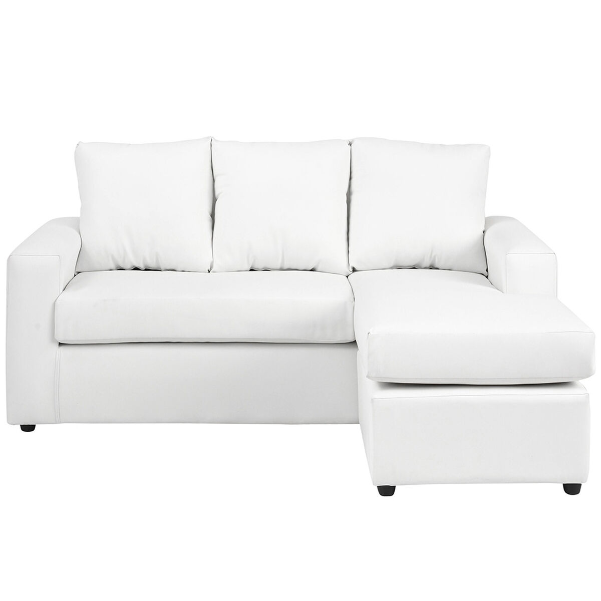 Sofá Seccional Bodevir BI-L 3 Cuerpos Blanco