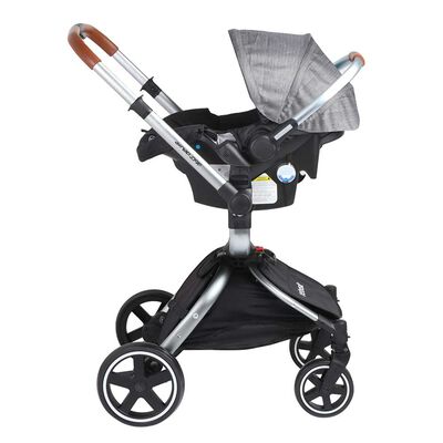 Imagen 2 del producto Coche Cuna Travel System Bebe Deluxe 360° con Base Gris Bebesit