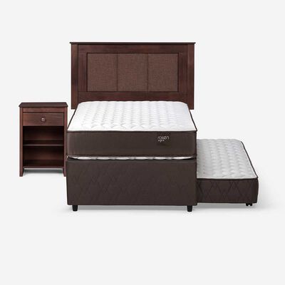 Imagen 1 del producto Cama Nido Rosen 1,5 Plazas Ergo T  + Respaldo + Velador