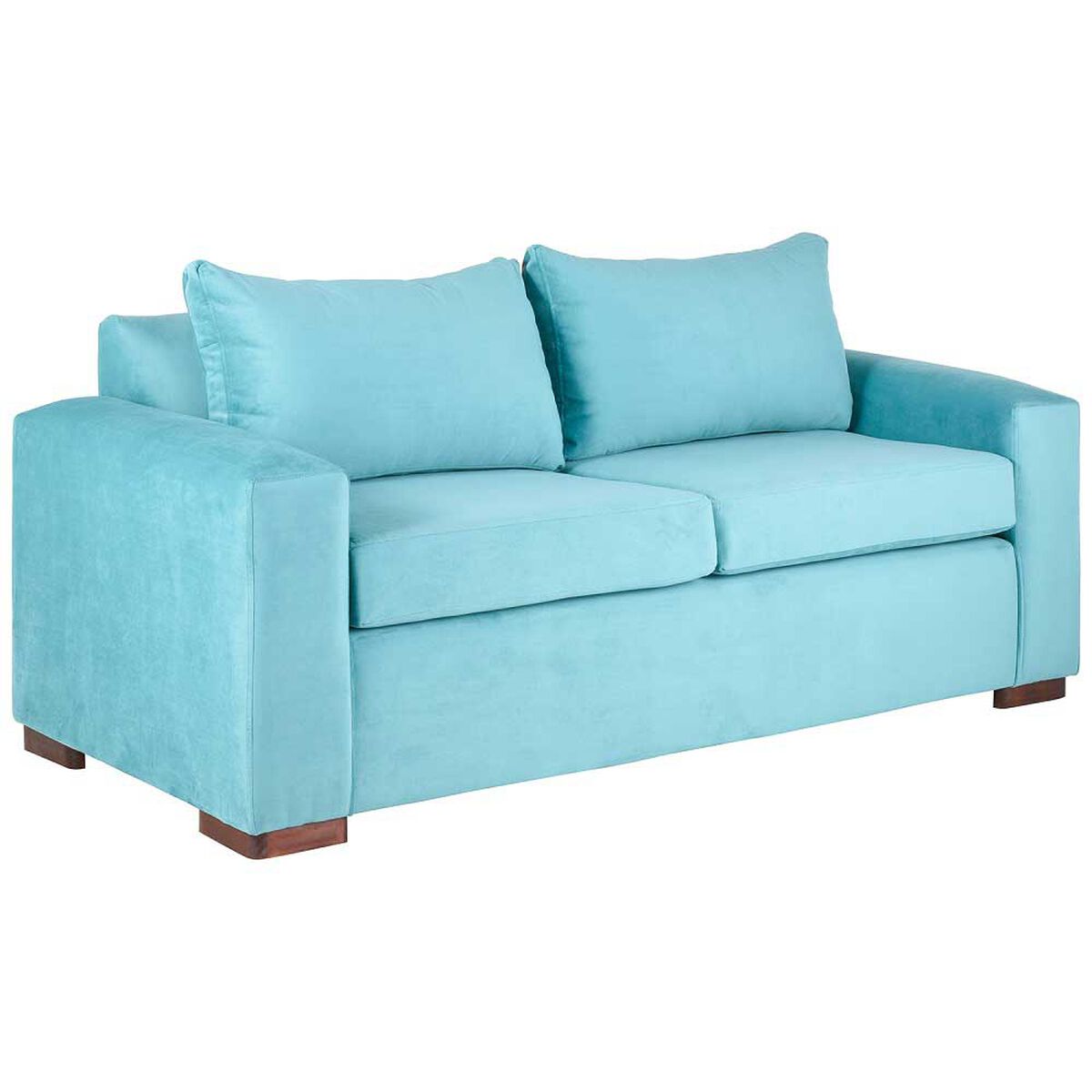 Sofá Muebles America Andrea 3 Cuerpos Turquesa