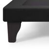 Base Europea Muebles Cid 1,5 Plazas Felpa Negro