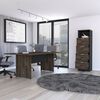 Combo Oficina Mesa Reuni&oacute;n + Archivador 4 Cajones Negro TuHome Home Office