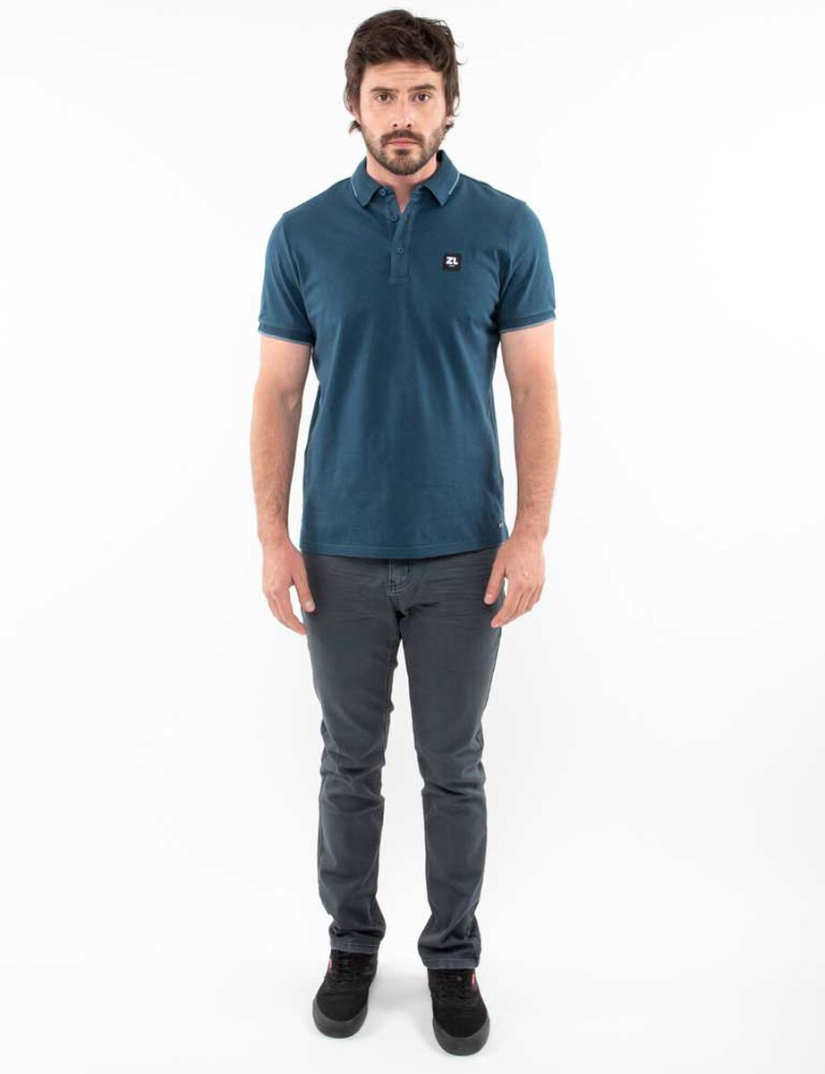 Polera Piqué Slim Manga Corta Hombre Zibel
