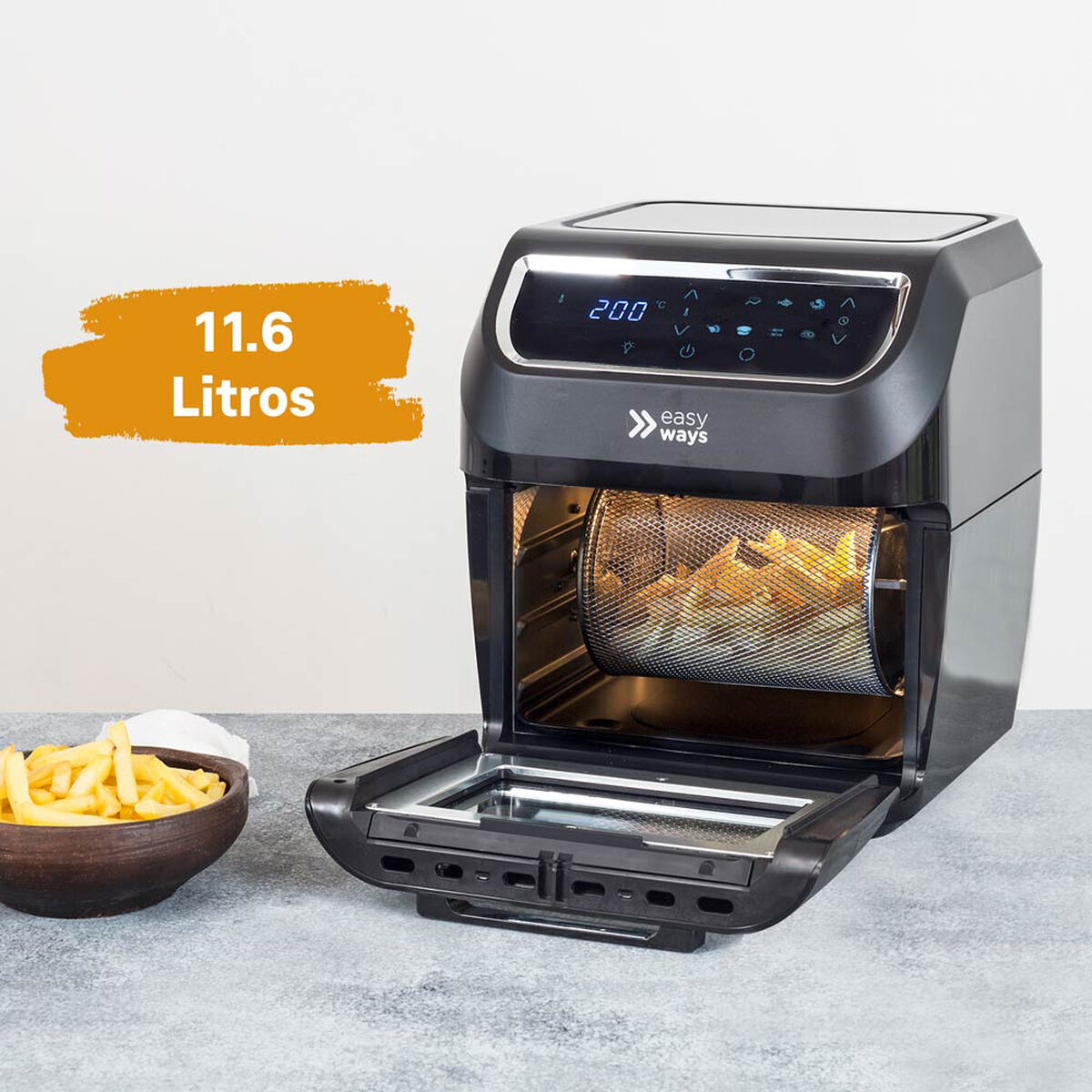 Freidora de Aire EasyWays Air Fryer Plus 11,6 lts.