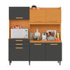 Kit de Cocina Onessta Selena 2 Cajones 6 Puertas Cinamomo Grafito