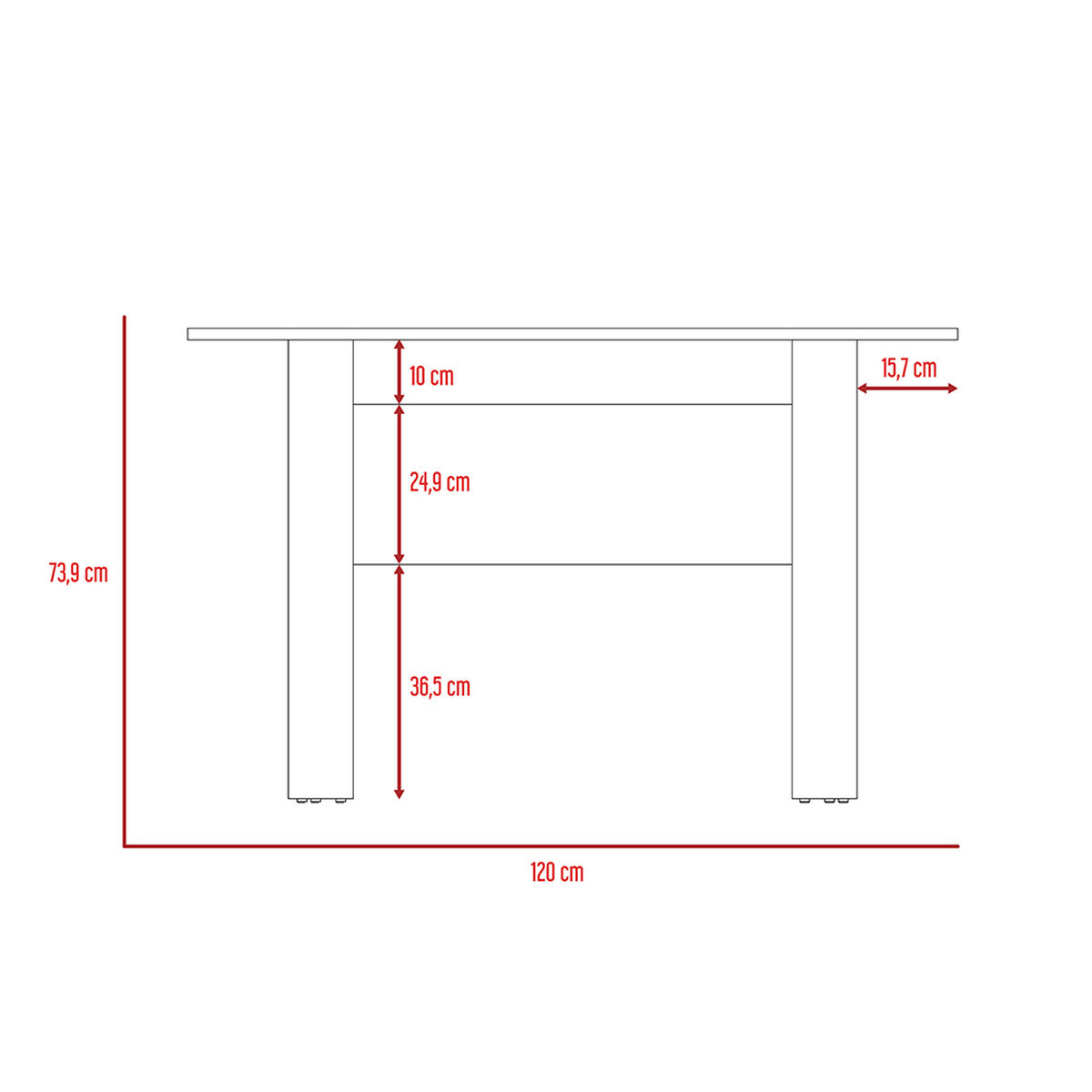 Mesa de Comedor TuHome Classic Habano
