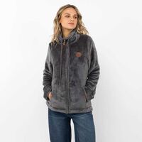 Polerón Peludo Mujer Icono Gris