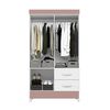 Clóset Vekkahome Mobi 4 Puertas 2 Cajones Blanco