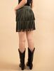 Falda Suede Mini Flecos Mujer Zibel