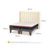 Cama Europea CIC Base Dividida King Bee Comfort + Respaldo Panaro