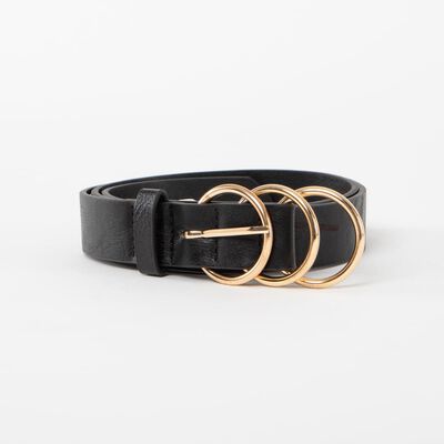 Imagen 1 del producto Cinturón Ecocuero Mujer Zibel Negro