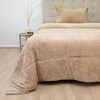 Cubrecama Doral 1,5 Plazas Beige Outboss Sherpa