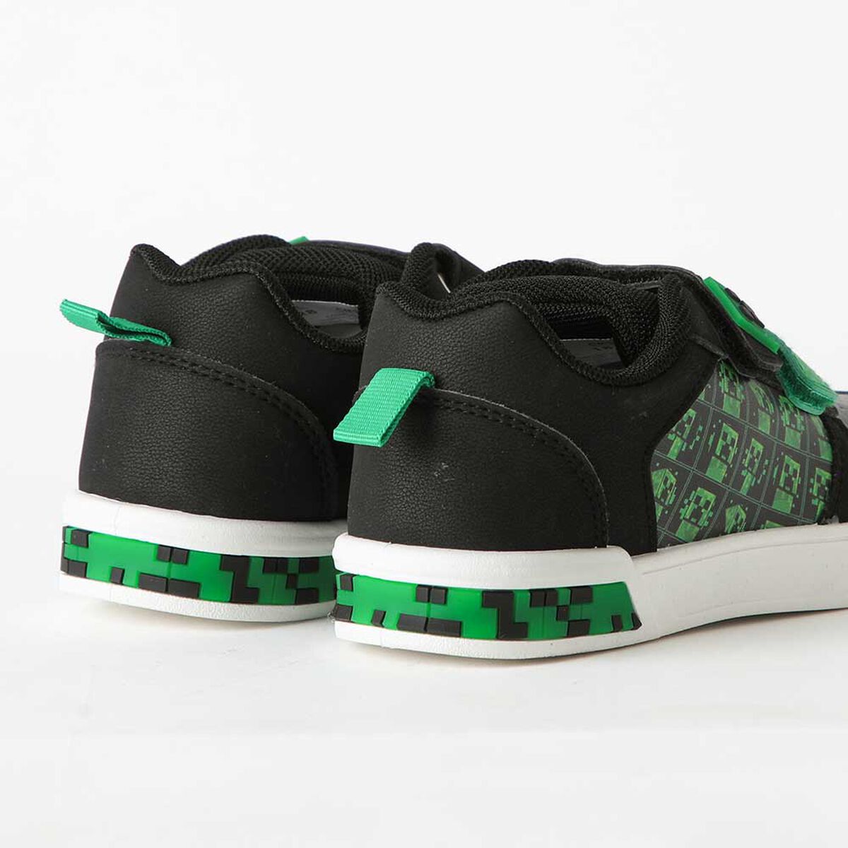 Zapatilla Con Luces Creepers Ni&ntilde;o Minecraft