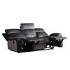 Sofá Reclinable Zoy Home Brunei 3 Cuerpos Negro