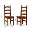 Juego de Comedor VekkaHome Italia 6 Sillas Chocolate