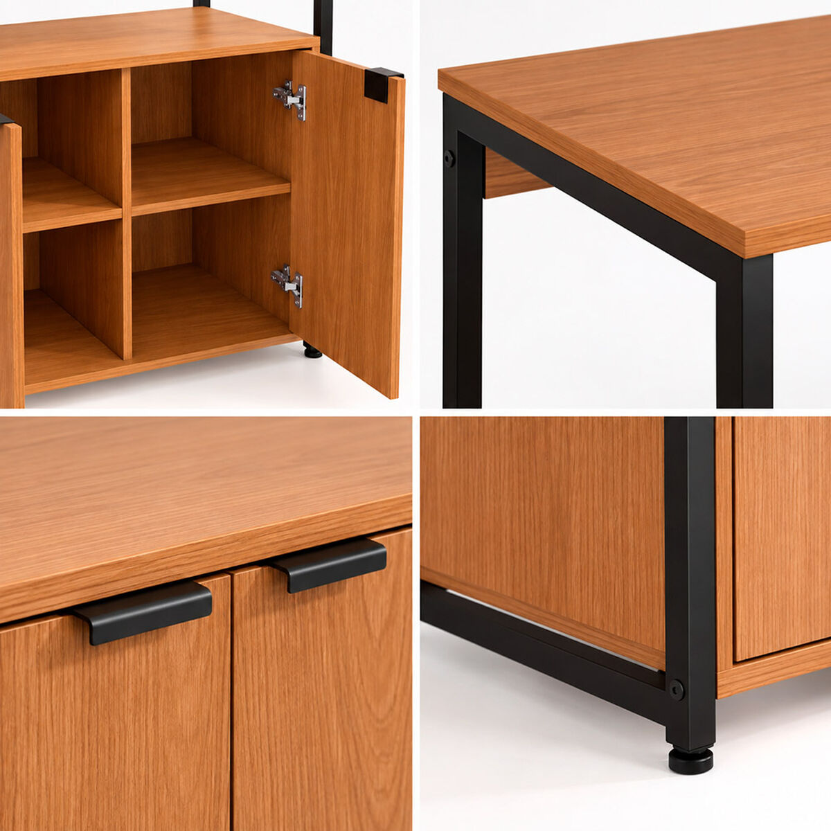 Mueble Organizador de Cocina Roca Org&aacute;nico Canela Negro