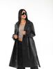 Abrigo Trench Ecocuero Mujer Icono