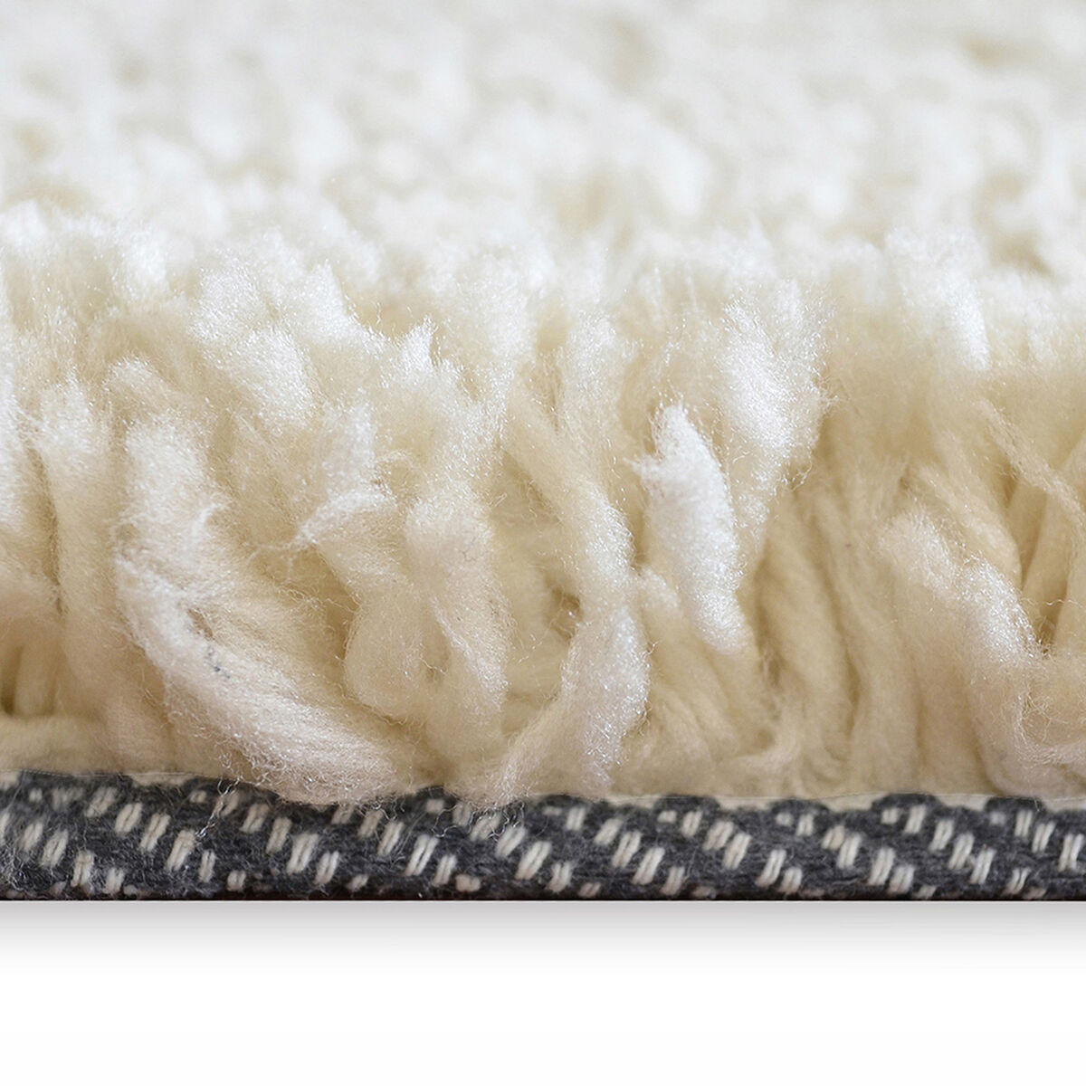 Alfombra Shaggy 1.8K Studio Blanco Invierno 133X180 Cm