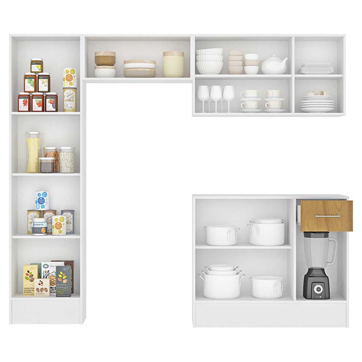 Mueble de Cocina Vekkahome Leblon Café