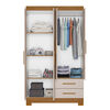 Closet Home Mobili Lucca 4 Puertas 2 Cajones Beige