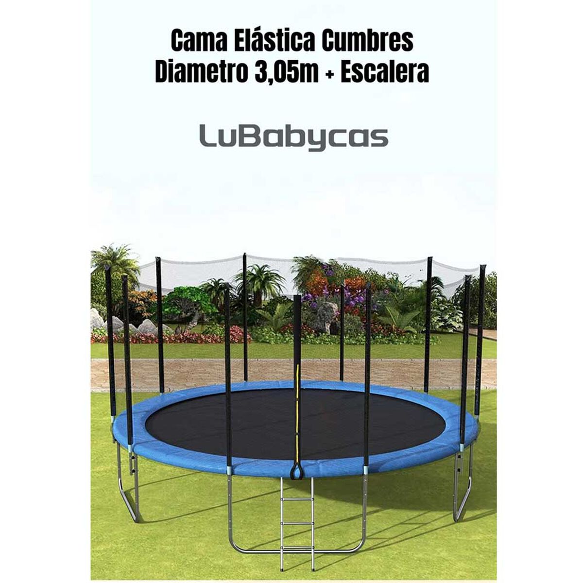 Cama Elástica Lubabycas Cumbres 305 cm con Escalera