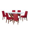 Juego de Comedor Latam Home Alicante 6 Sillas Rojo