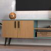 Rack Tv 50" Catar Grey Nogal