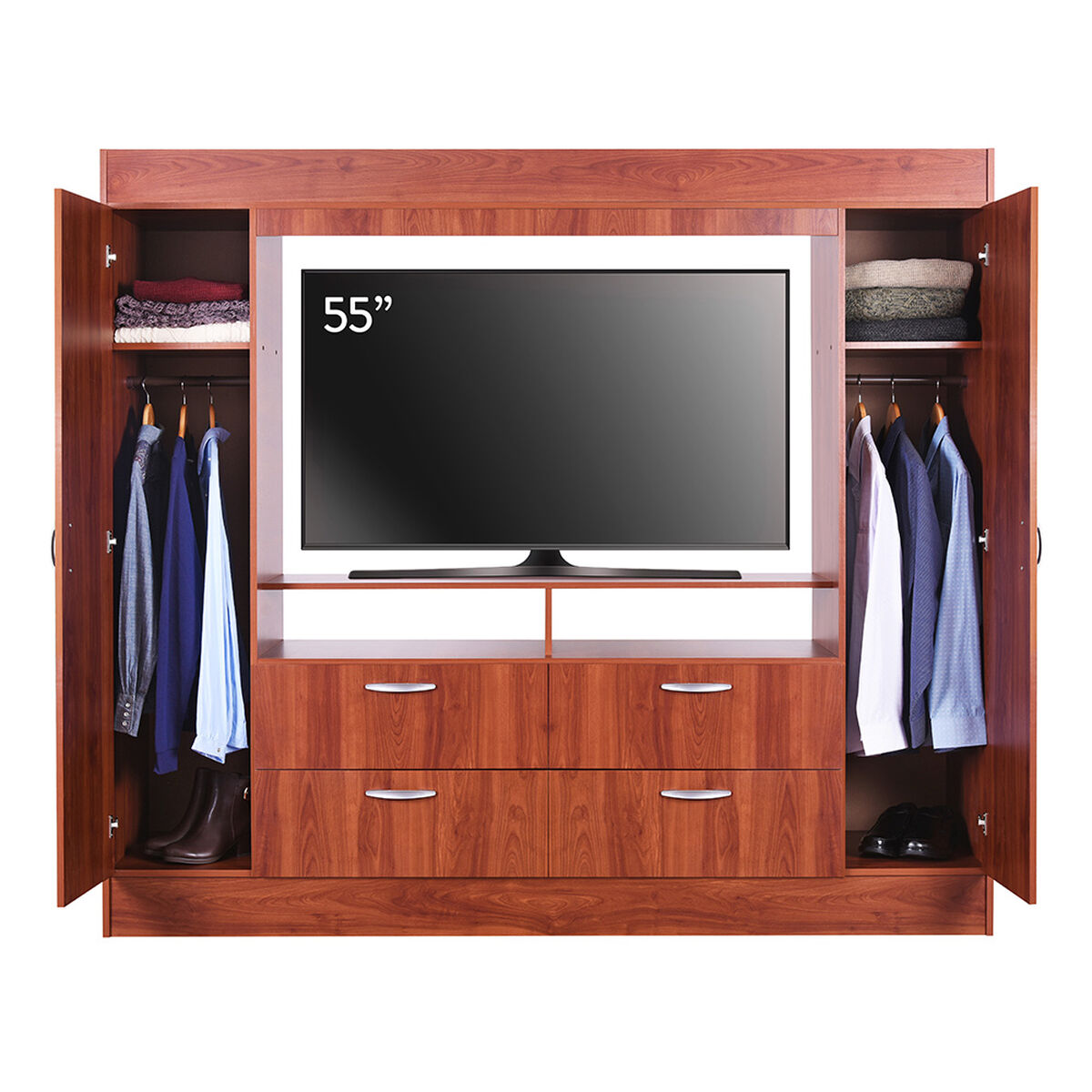 Clóset Baker TV 55" 2 Puertas 4 Cajones