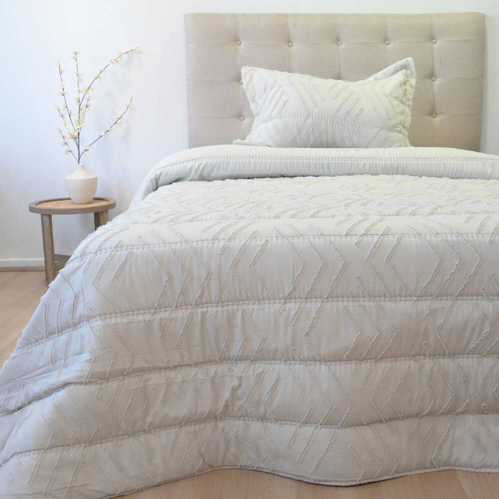 Plumón Doral 1.5 Plazas Touch Nebula Liso Beige