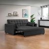 Sof&aacute; Cama Celta Luxe 3 Cuerpos Gris Oscuro