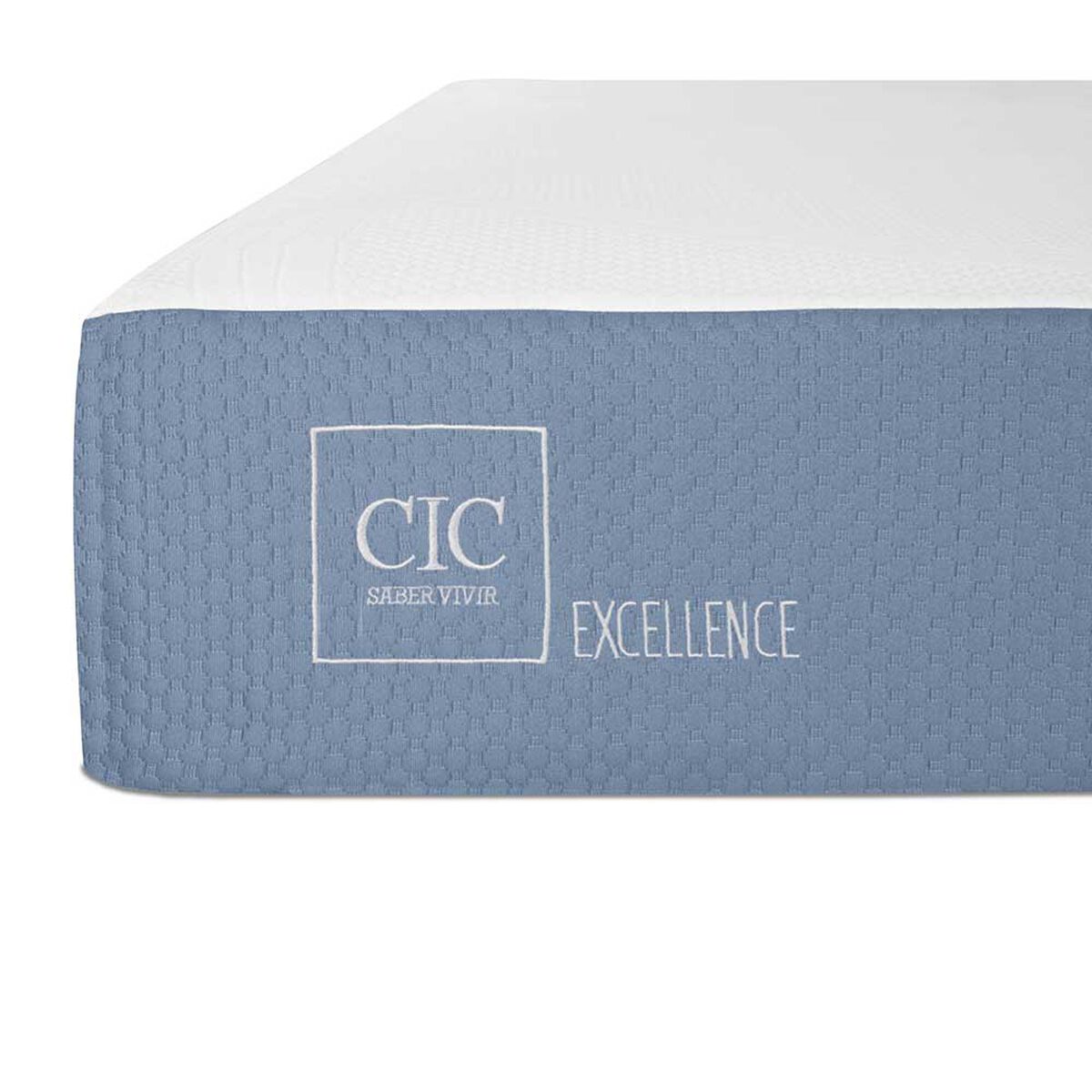 Cama Europea CIC 1,5 Plazas Excellence + Respaldo Munich Olivo