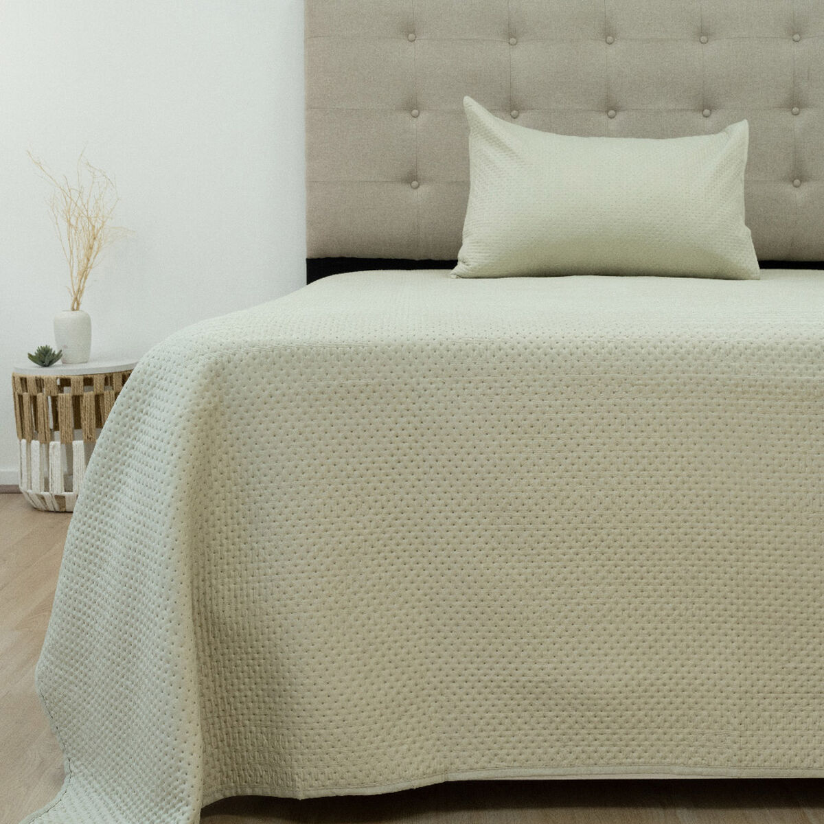 Quilt Doral Boston Lumina 1,5 Plazas Beige