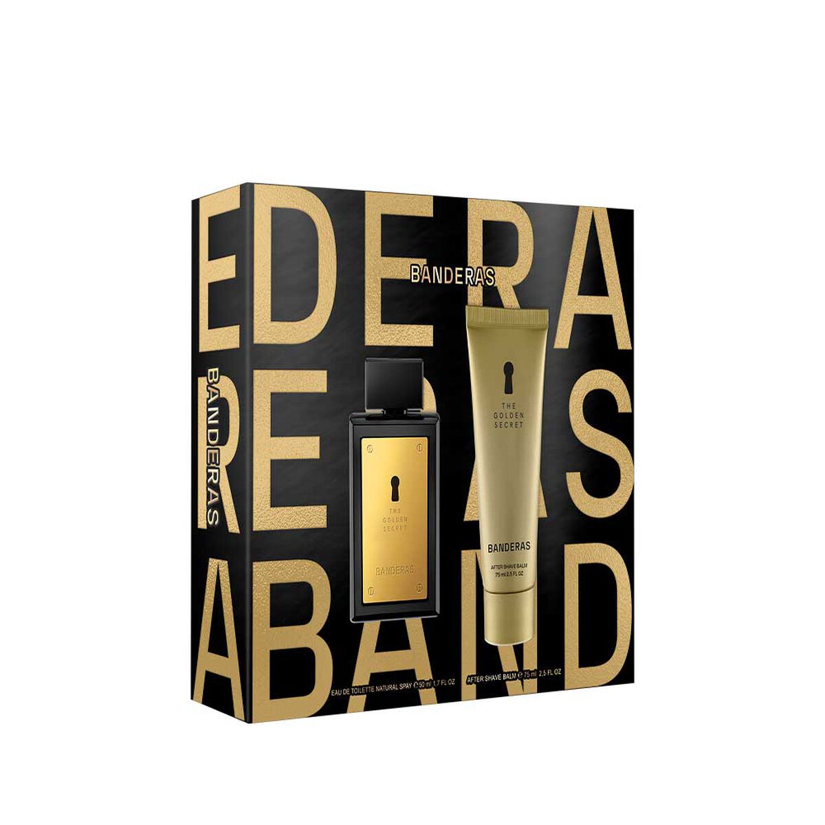 Set Perfume Antonio Banderas Hombre The Golden Secret Eau de Toilette 50 ml + Balsamo After Shave 75 ml