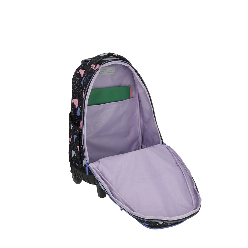 Mochila con ruedas Xtrem Cross 2.0 5XT Negro/Púrpura | Abc