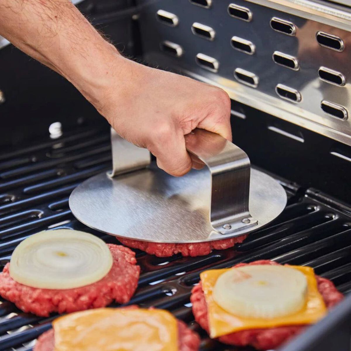 Prensador de Hamburguesas Simple Cook Smokky Acero Inoxidable