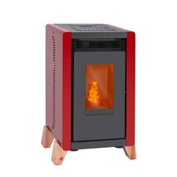Estufa a Pellet Amesti Bambu 6000 Rojo