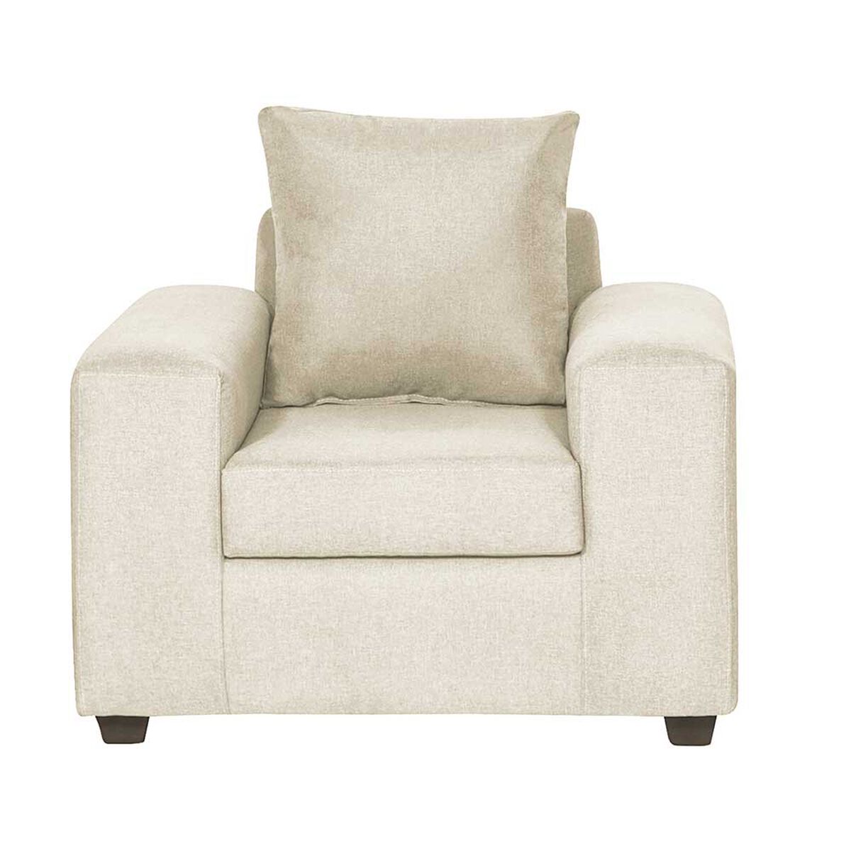 Juego de Living Innovamuebles Kahlo Sofá 3 Cuerpos + Dos Sillones 1 Cuerpo Beige