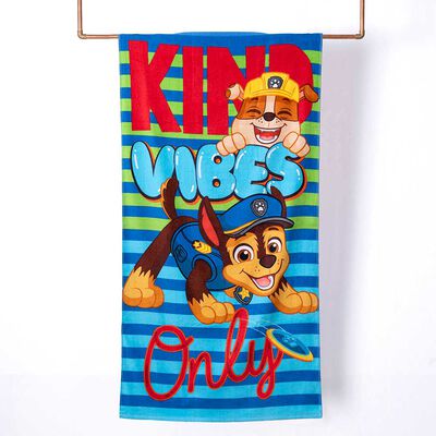 Toalla de Playa Infantil Paw Patrol Vibes Niño 70 x 140 cm