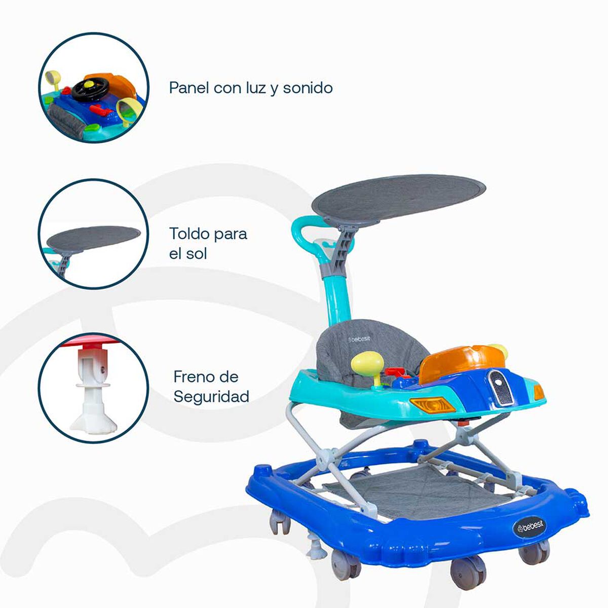 Andador Discover&Play Azul Bebesit