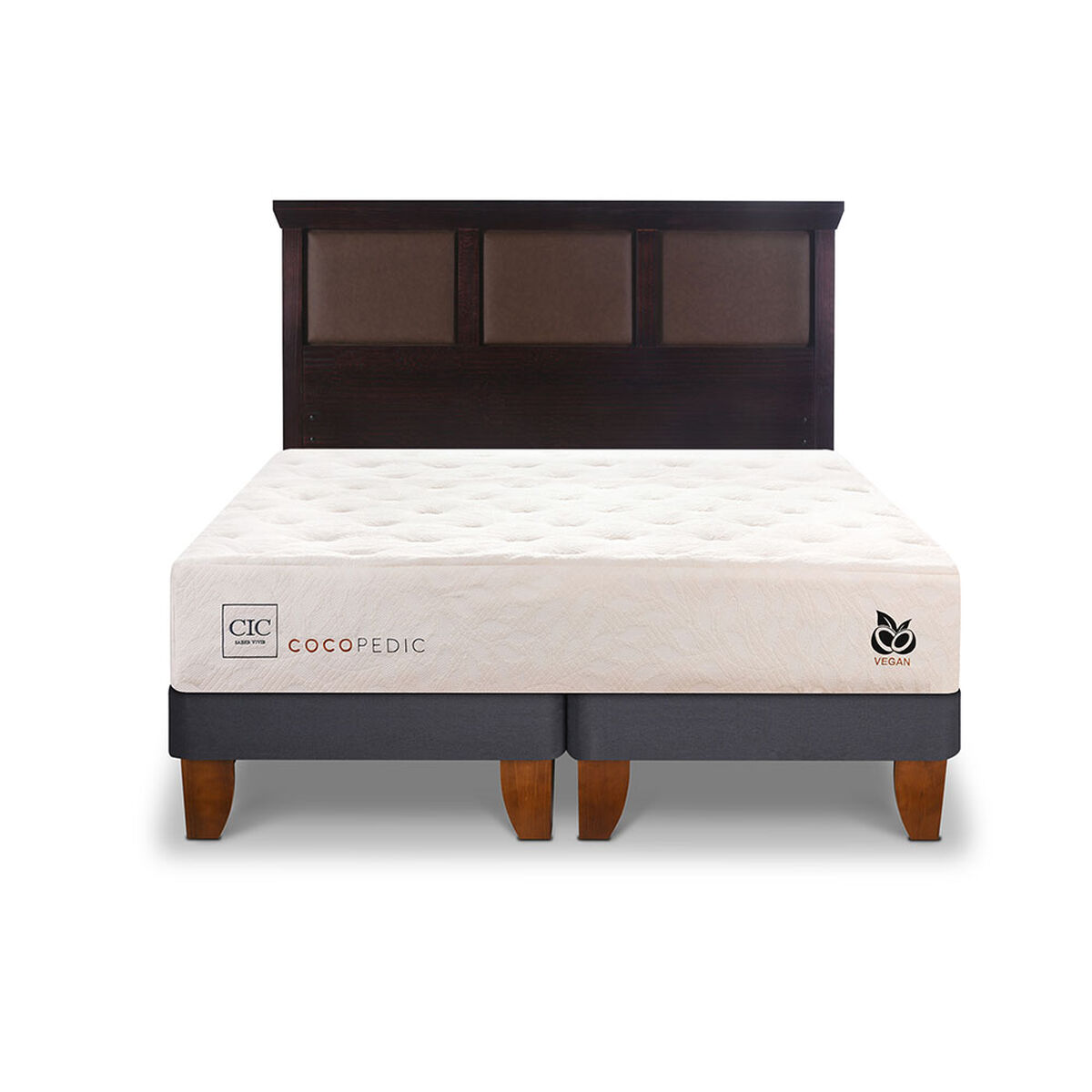 Cama Europea CIC Base Dividida 2 Plazas Cocopedic