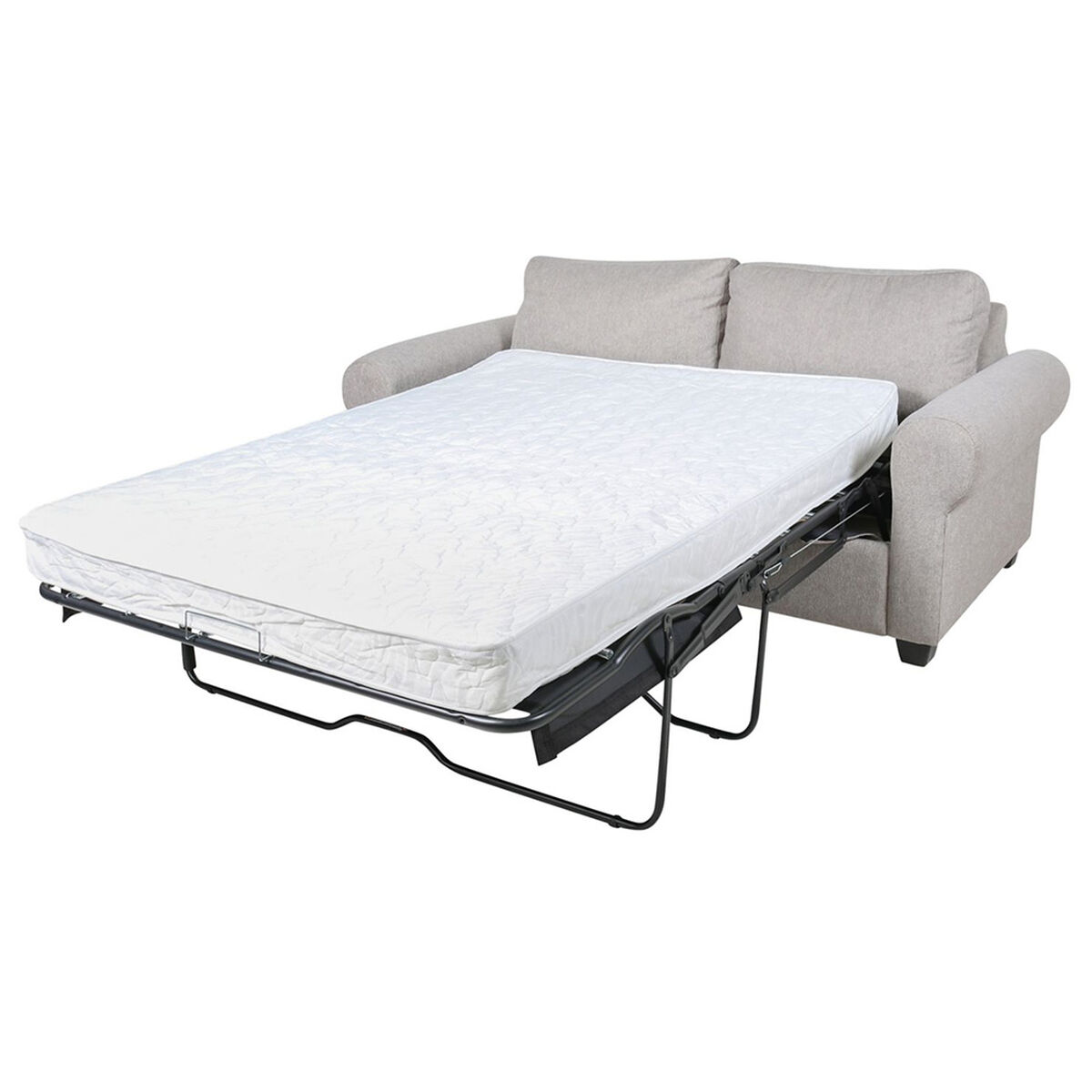 Sofá Cama Tela Rosen Louise 3 Cuerpos Ceniza