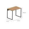 Escritorio Vekkahome Plus Caf&eacute; 120 cm
