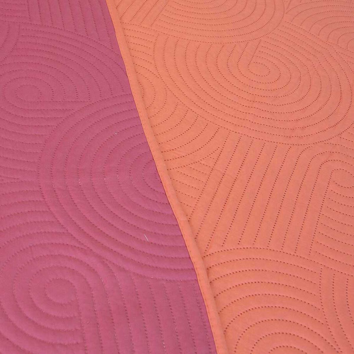 Quilt Doral 2 Plazas Salmon Rosa Origins