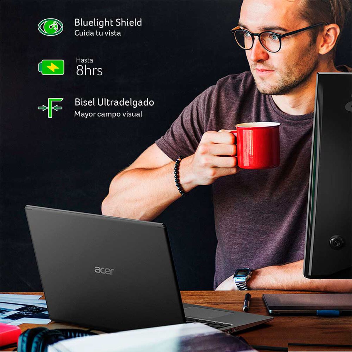 Notebook Acer Aspire 3 Core i3 8GB 512GB SSD 15,6"