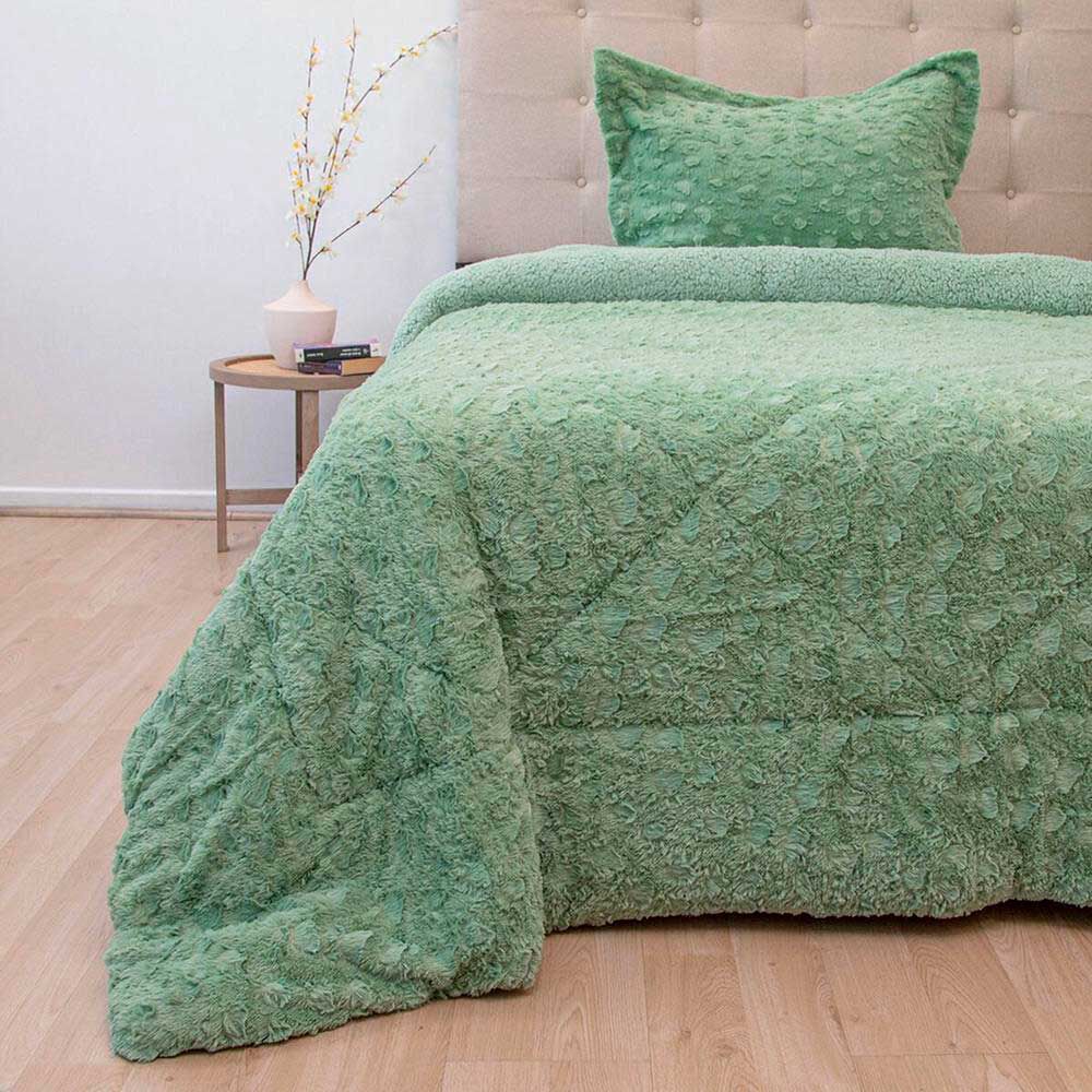 Cubrecama Doral 1,5 Plazas Verde Senses
