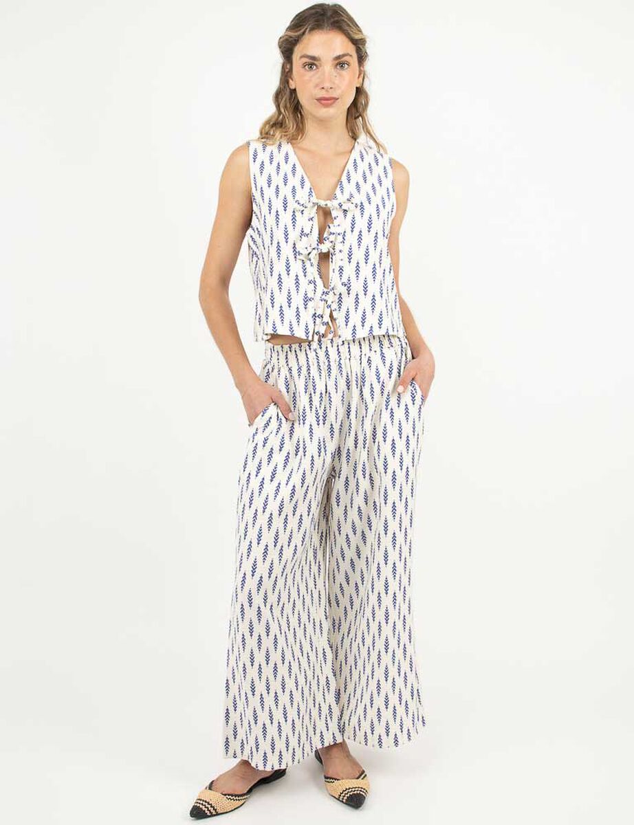 Blusa Estampada Sin Mangas Mujer Alma