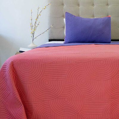 Imagen 2 del producto Quilt Doral 1,5 Plazas Morado Coral Origins