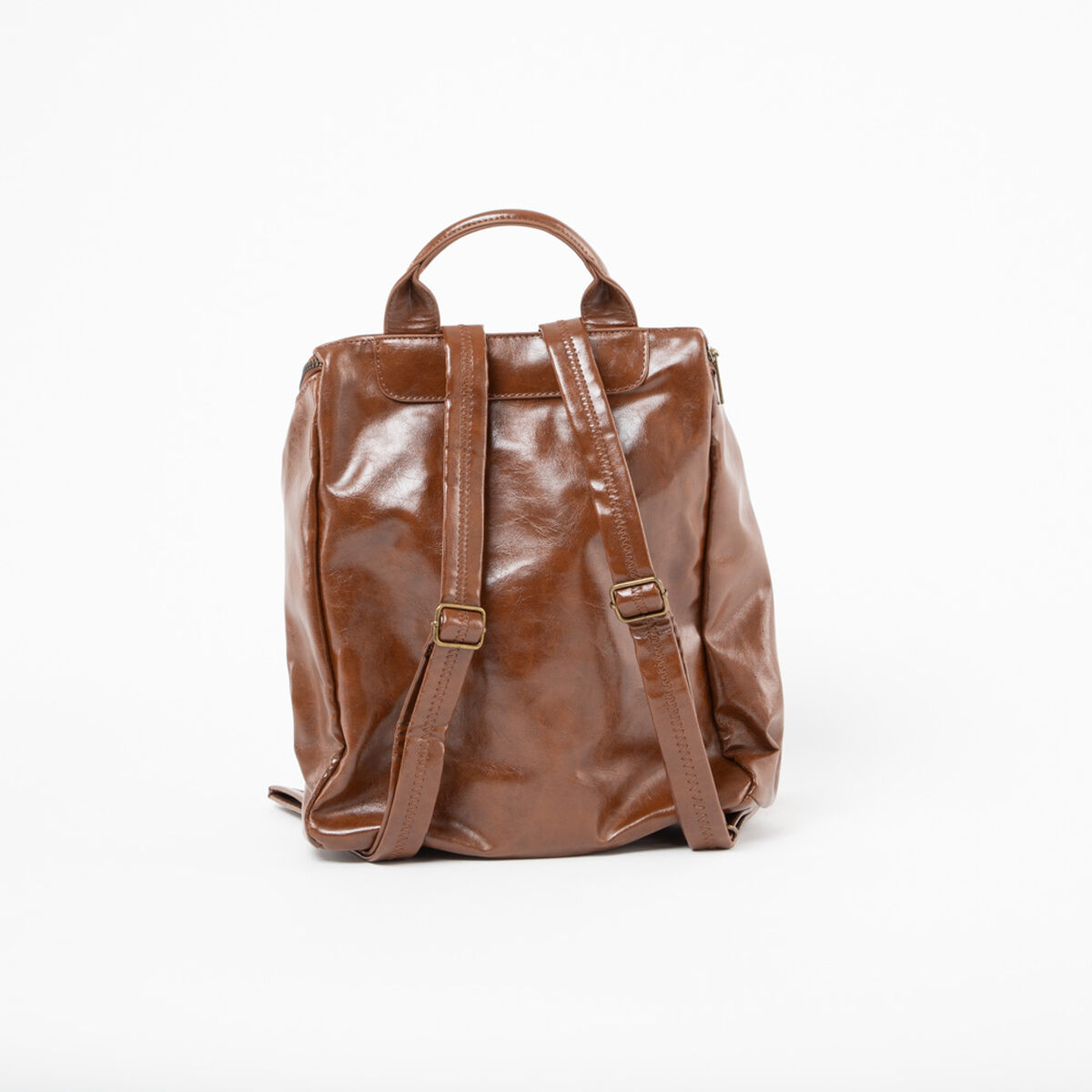 Mochila Eco Cuero Café Mujer Alma